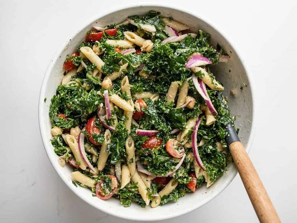 Капуста кале фото и рецепты Капуста кале и макароны. Вкусный и простой салат для летнего барбекю Lifestyle С