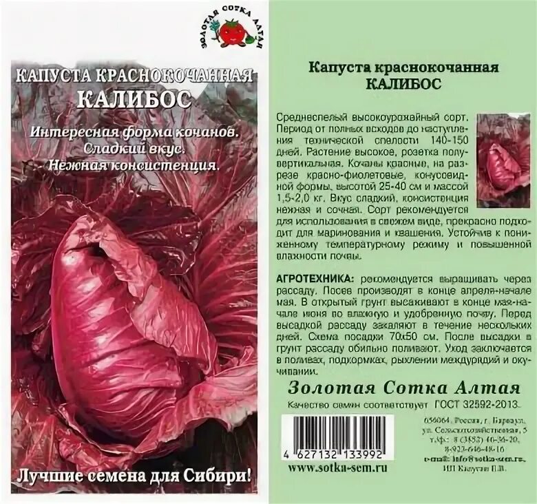 Капуста калибос описание сорта фото отзывы Капуста Краснокочанная Калибос /Сотка/ 0,3 г КАПУСТА РАЗНАЯ. Семена овощей