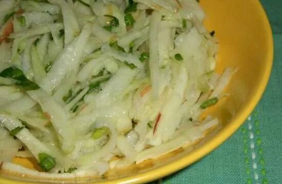 Капуста кольраби рецепты приготовления с фото Салат из капусты кольраби с яблоком - Хлебопечка.ру