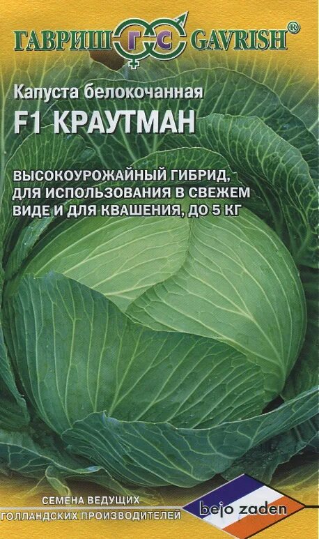 Капуста краутман описание сорта фото отзывы Капуста белокачанная F1 Краутман "Гавриш" - купить семена в интернет-магазине с 