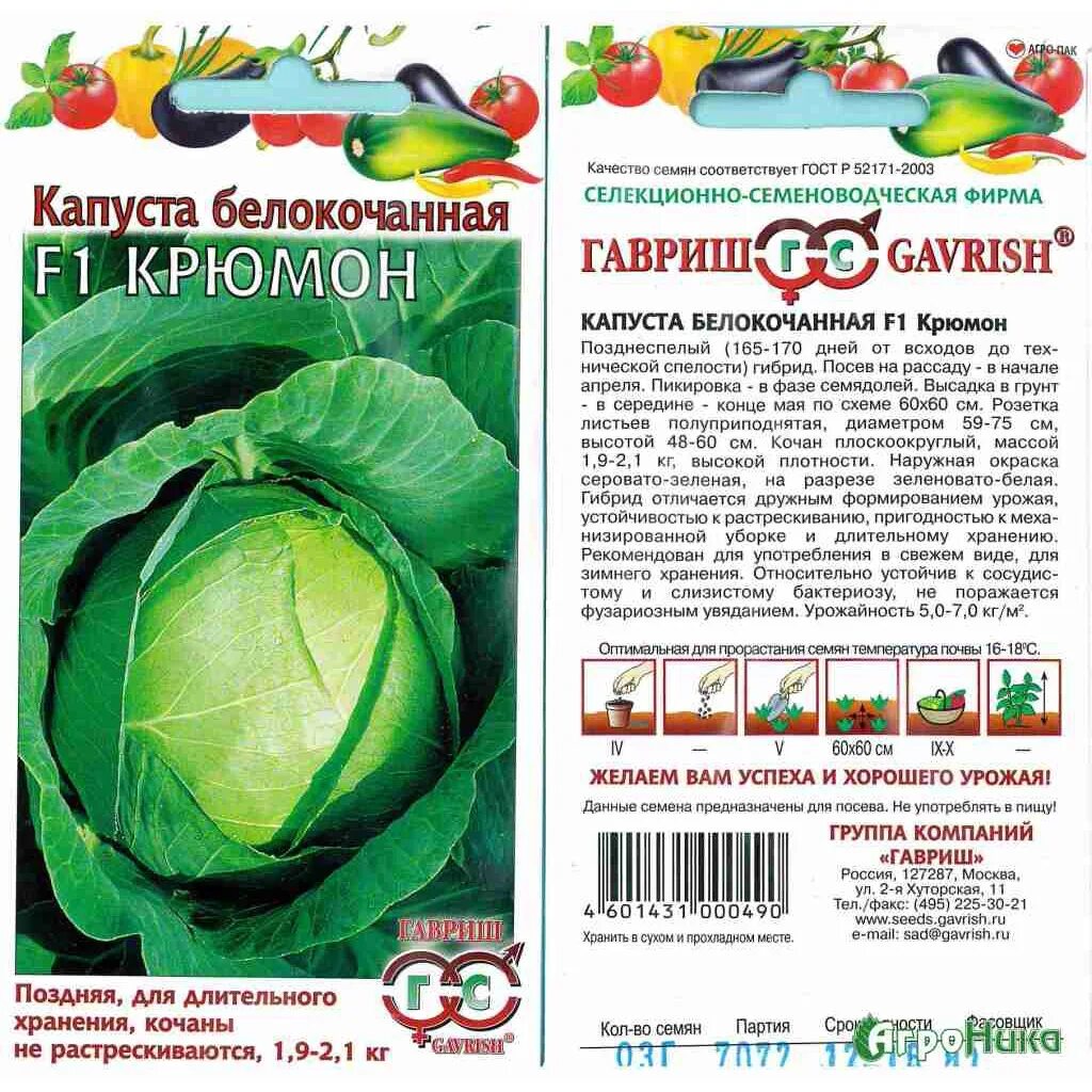 Капуста крюмон описание сорта фото отзывы Капуста Крюмон Гавриш