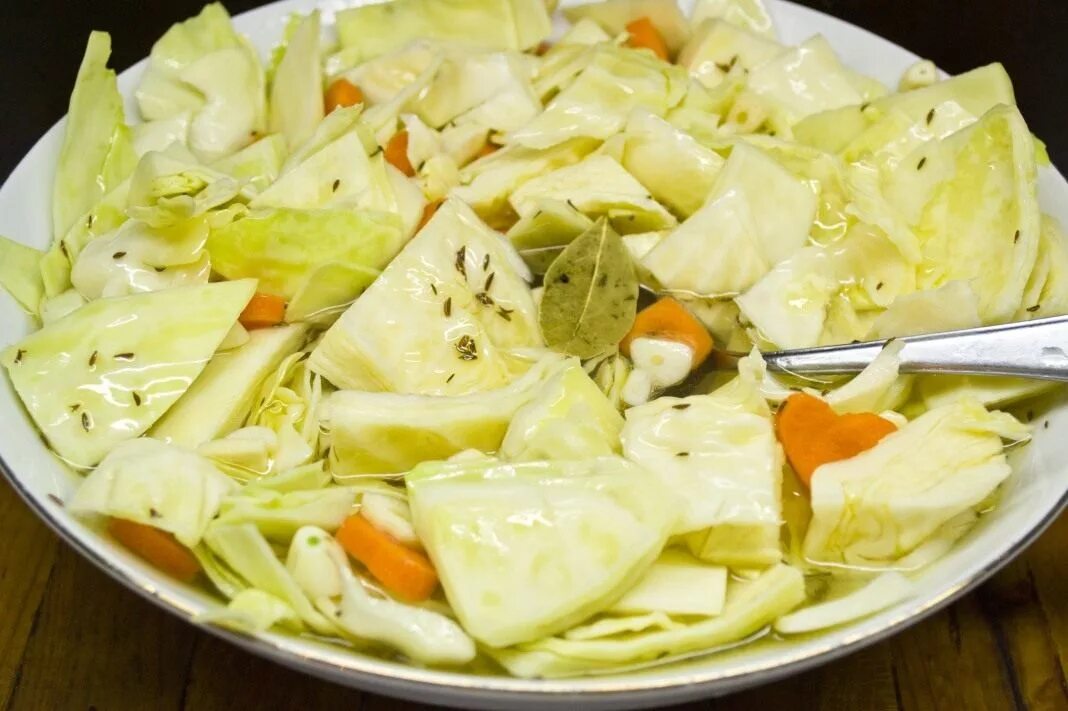 Капуста кусочками фото рецепт Капуста маринованная быстрого приготовления. Пошаговый рецепт с фото - Ботаничка