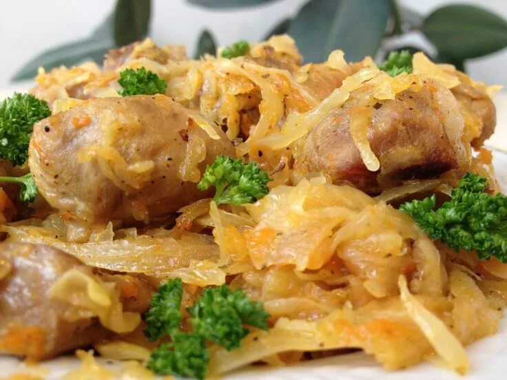 Капуста мясо рецепты с фото Тушеная Капуста с Мясом (Бигус) - Это Вкусно!!! Cabbage with Meat Вкусная еда, К