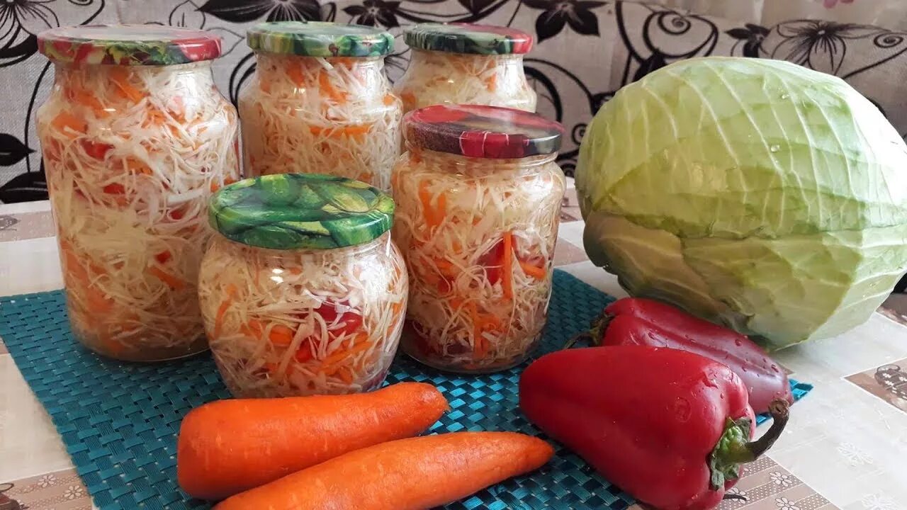 Капуста на зиму фото Маринованная Капуста БЫСТРЫЙ РЕЦЕПТ / Очень ВКУСНАЯ и ХРУСТЯЩАЯ - YouTube