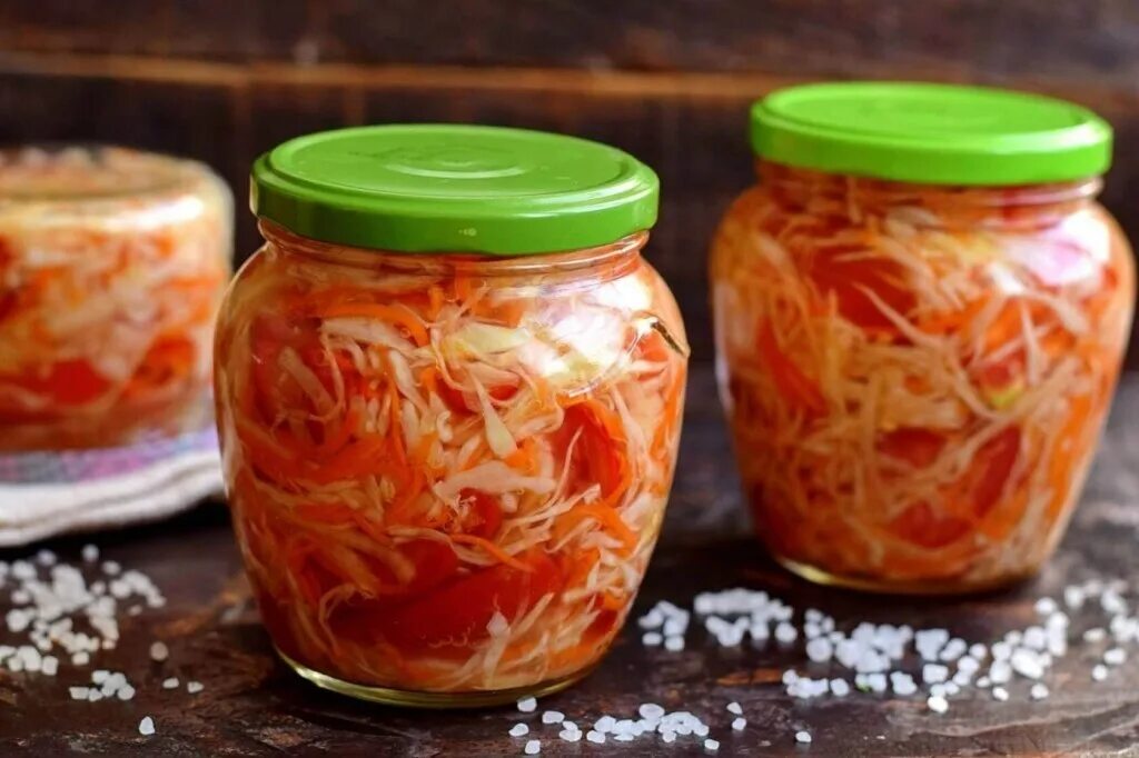 Капуста на зиму салаты фото Маринованная капуста OK.RU