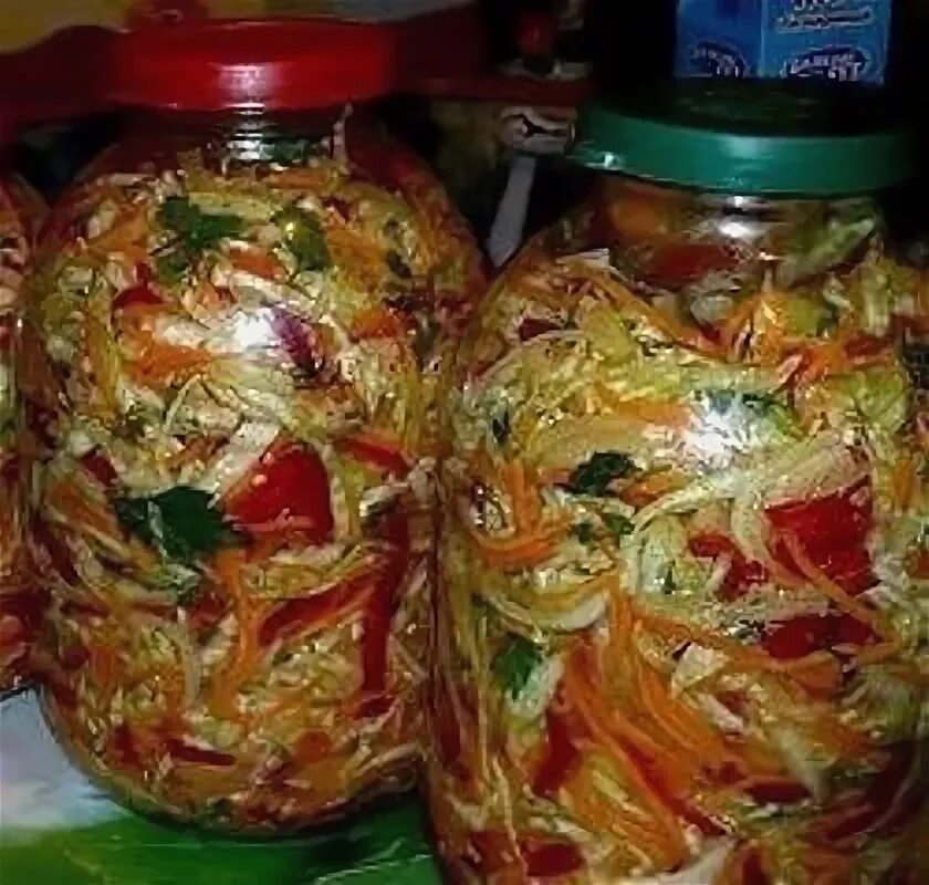 Капуста на зиму салаты фото Салат из свежей белокочанной капусты БЕЗ закрутки! Этот ... Коллекция Рецептов Ф