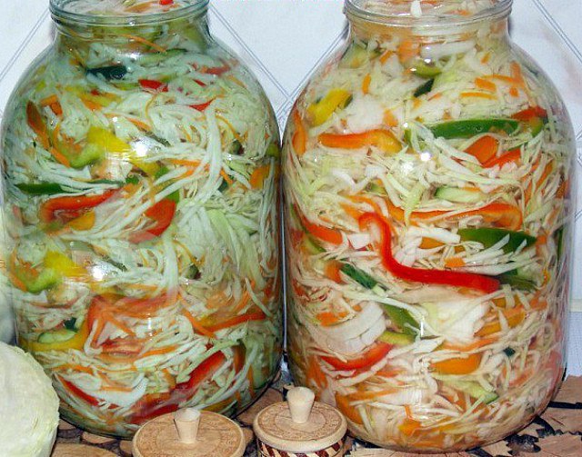 Капуста на зиму салаты фото 6 рецептов консервирования капусты! 1. Маринованная капуста на зиму Расчет проду