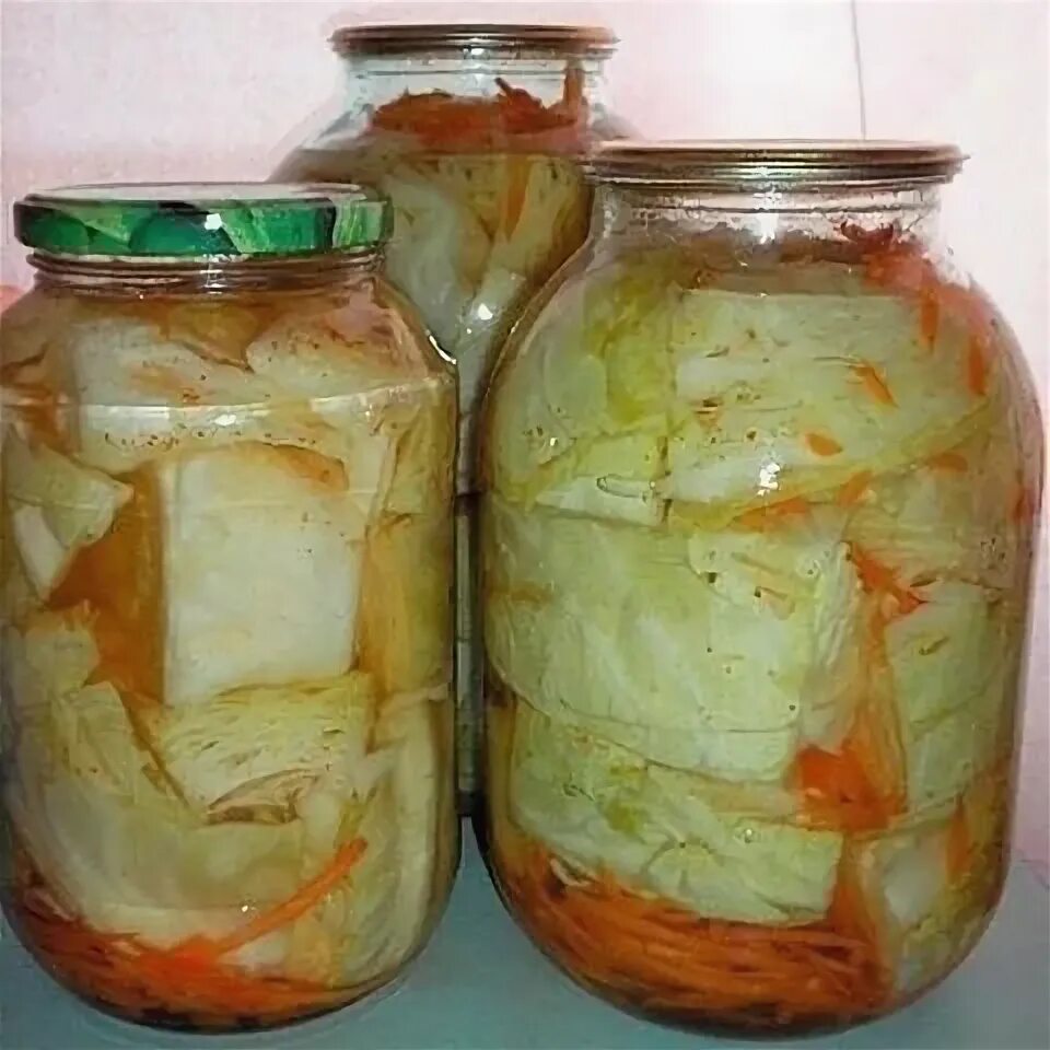 Капуста на зиму в банках фото Капуста маринованная с перчиком (в банке) OK.RU