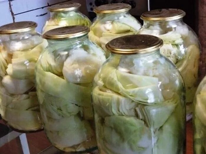 Капуста на зиму в банках фото МАРИНОВАННАЯ КАПУСТА НА ЗИМУ ПОТРЕБУЕТСЯ: Расчет продуктов на одну 3-х литровую 