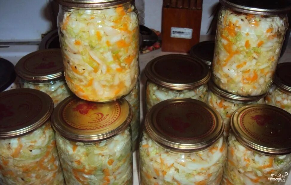 Капуста на зиму в банках фото Капуста маринованная на зиму - пошаговый рецепт с фото на Повар.ру