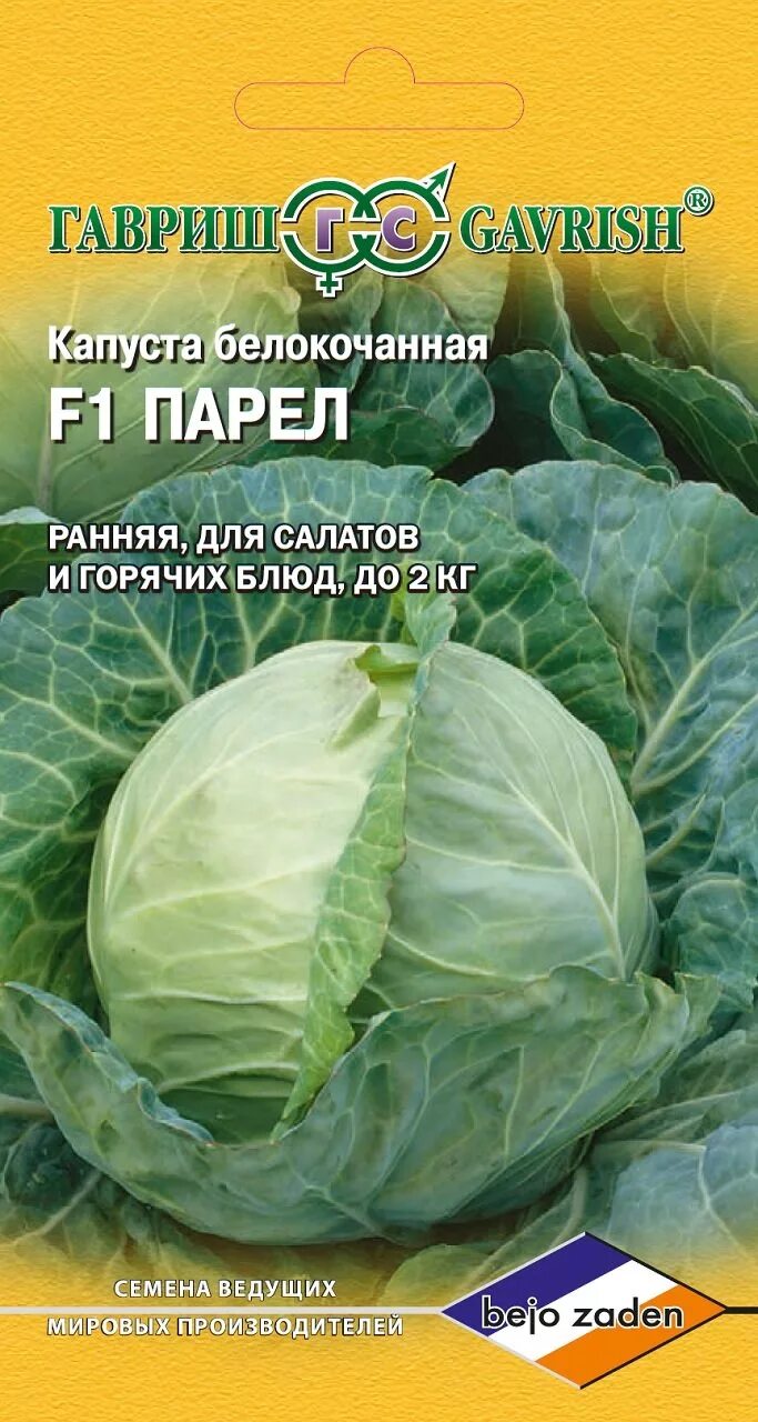 Капуста парел фото ✔ Семена Капуста белокочанная Парел F1, 10шт, Гавриш, Ведущие мировые производит