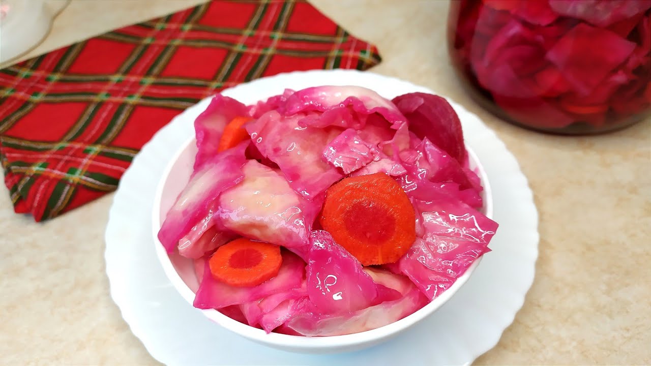 Капуста пелюстка с буряком рецепт с фото Капуста пелюстка - БЫСТРЫЙ рецепт вкусной маринованной капусты со свеклой - YouT
