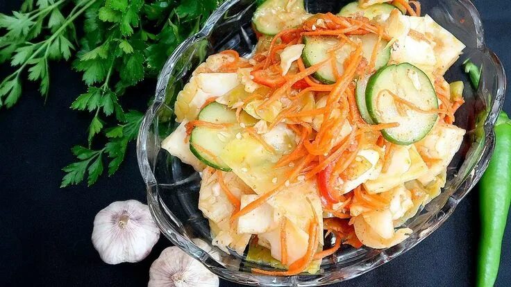 Капуста по корейски фото Салат Ассорти по Корейски Чтобы приготовить салат Ассорти по корейски, понадобит