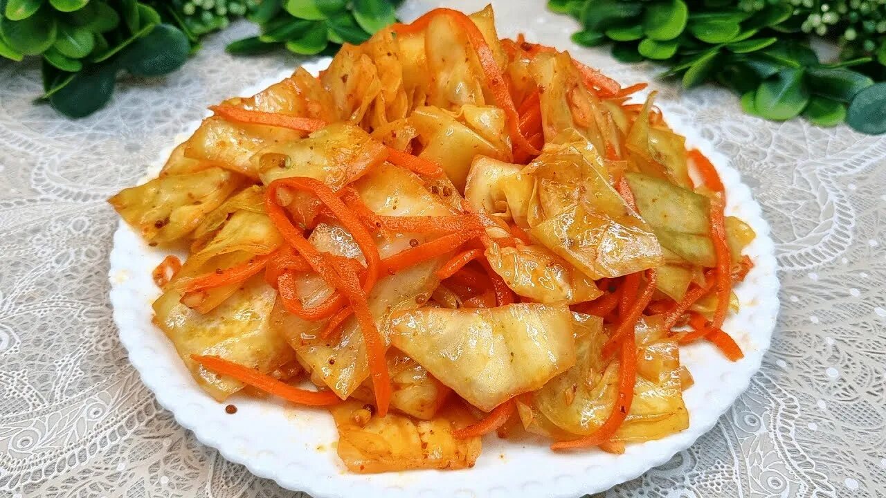 Капуста по корейски фото Капуста по-корейски, за копейки целый тазик безумно вкусного салата - YouTube