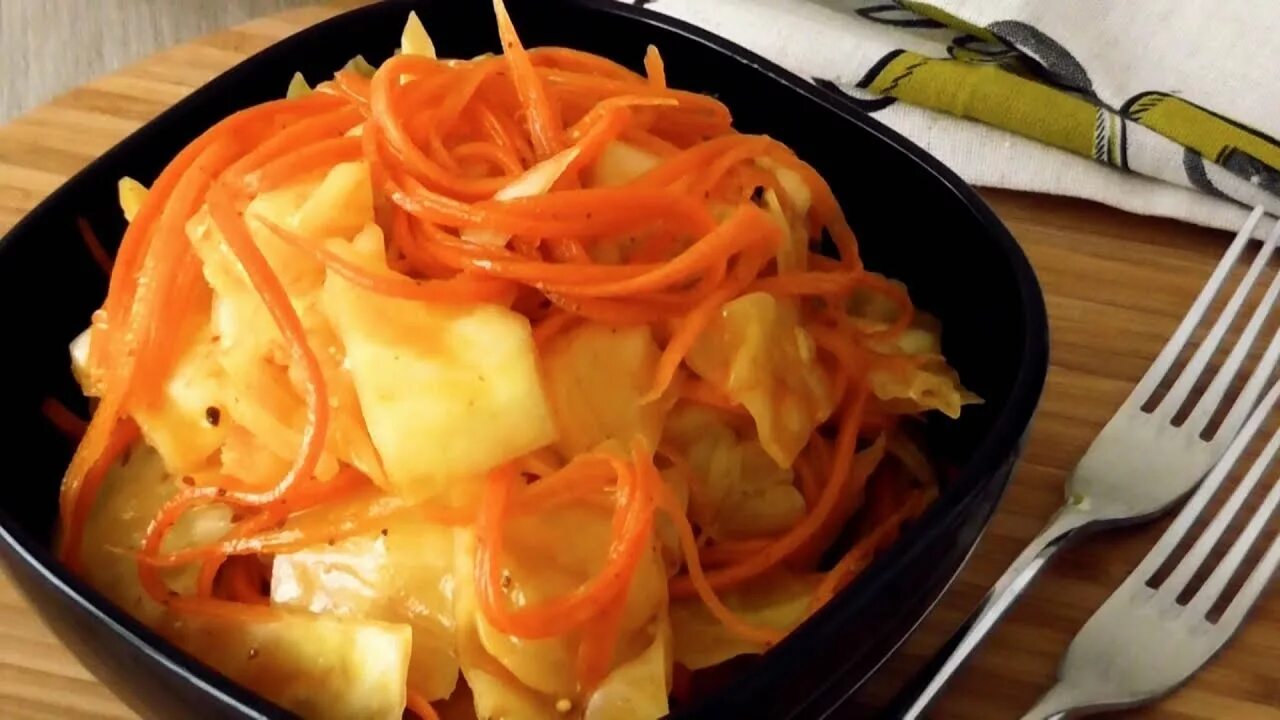 Капуста по корейски по шагово фото Салат капуста по-корейски!✨ Вкусный и хрустящий! - YouTube