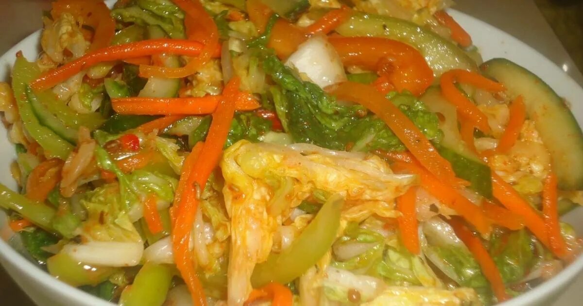 Капуста по корейски салат с фото Корейский салат из пекинской капусты - пошаговый рецепт с фото. Автор рецепта Св