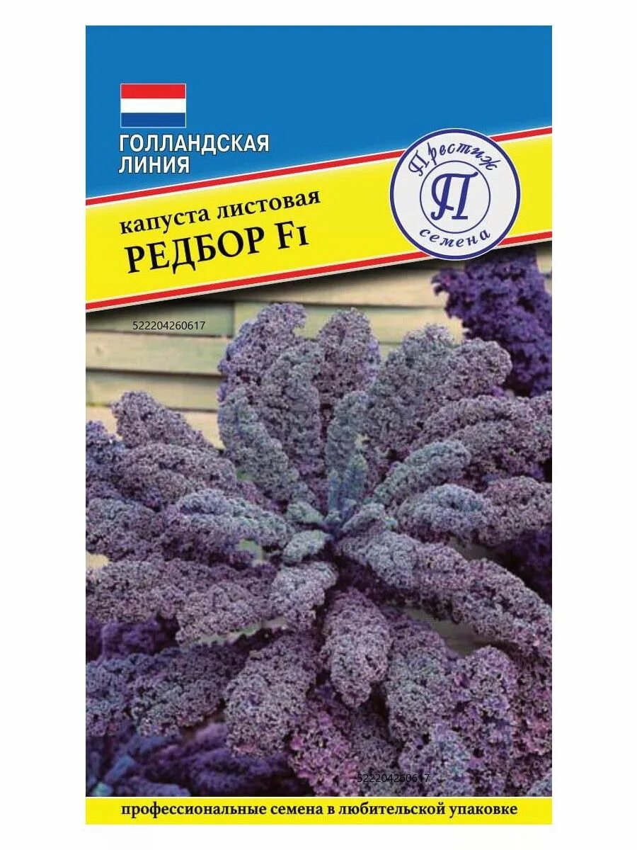 Капуста редбор фото и описание Капуста листовая "Редбор F1" (5 шт семян) Престиж Семена 18987208 купить за 89 ₽