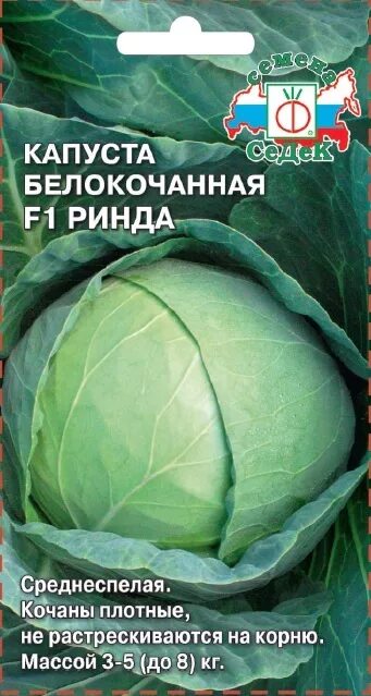 Капуста ринда f1 описание сорта фото Купить Семена капуста белокочанная Ринда F1 СеДеК Интернет магазин строительных 