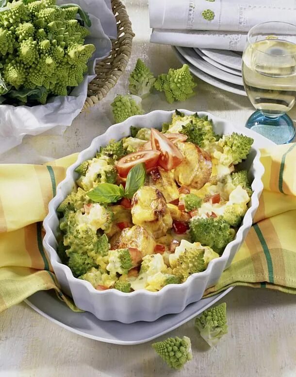 Капуста романеско как готовить рецепты с фото Romanesco-Gratin mit Medaillons Schweinefilet rezepte, Rezepte, Gratin rezept