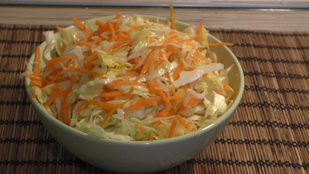 Капуста с морковкой салат с фото Вкусный и полезный капустный салат - YouTube