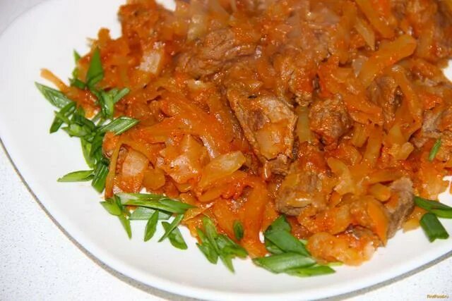 Капуста с мясом фото Что можно приготовить из бекона в нарезке?