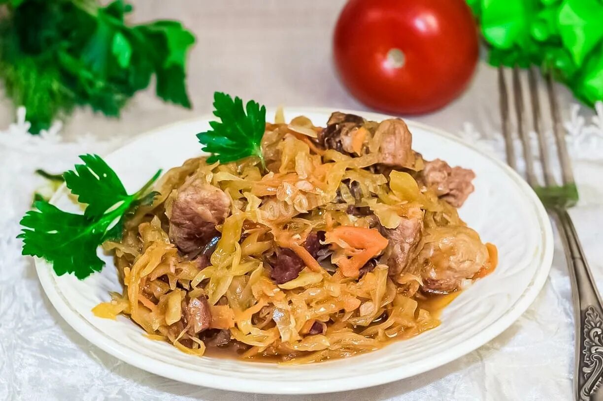Капуста с мясом фото Солянка из капусты с мясом - 9 рецептов - 1000.menu
