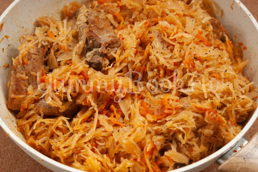 Капуста с ребрышками рецепт с фото Капуста, тушеная с ребрышками - простой и вкусный рецепт с пошаговыми фото