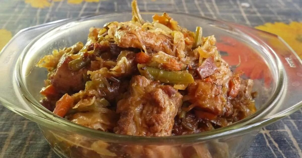 Капуста с ребрышками рецепт с фото Свиные рёбрышки с капустой и спаржевой фасолью - пошаговый рецепт с фото. Автор 