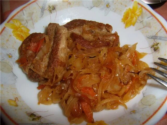 Капуста с ребрышками рецепт с фото Тушеная капуста с ребрами - CoffeePapa.ru