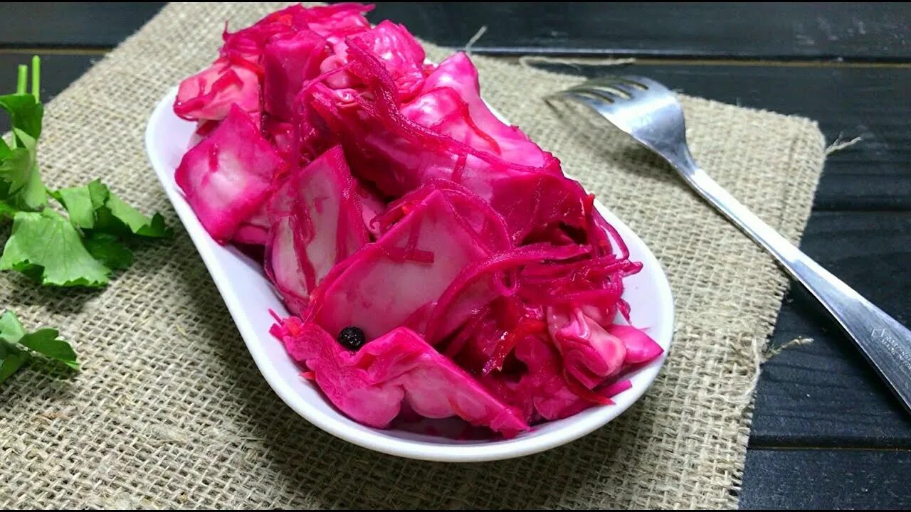Капуста с свеклой фото пошагово Быстрый рецепт хрустящей маринованной капуста. Маринованная капуста - пелюстка. 