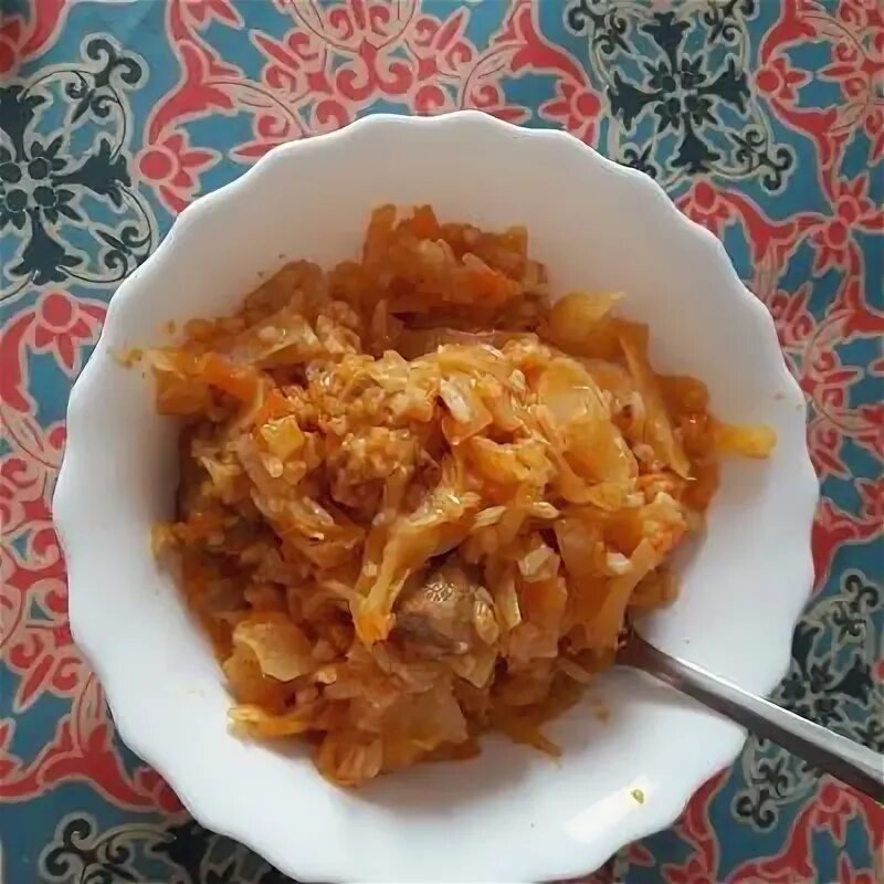 Капуста с тушенкой рецепт с фото Тушеная капуста с мясом и рисом - пошаговый рецепт с фото. Автор рецепта Дарья Д