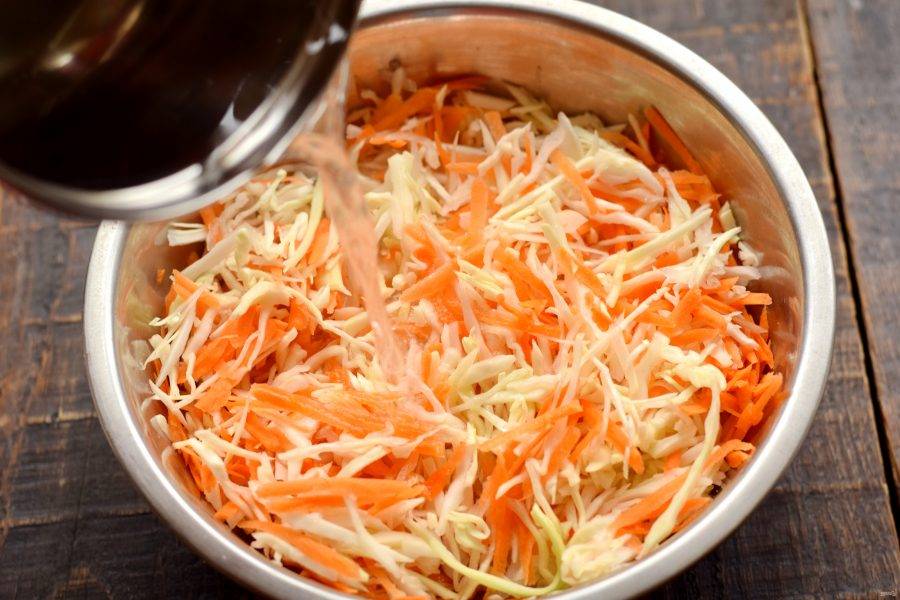 Капуста с уксусом рецепт с фото Квашеная капуста за 3 часа - пошаговый рецепт с фото на Повар.ру