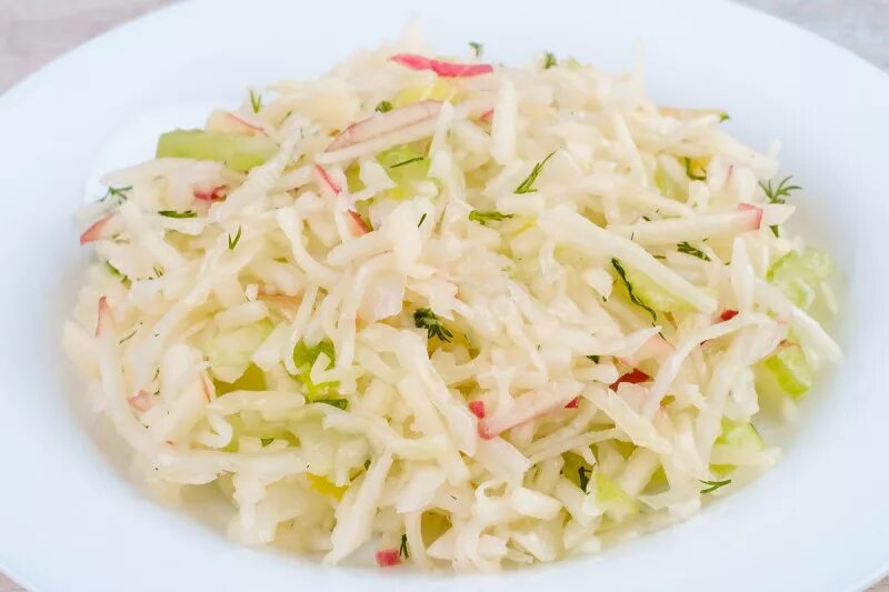 Капуста с яблоками салат с фото Салат из белокочанной капусты с яблоками