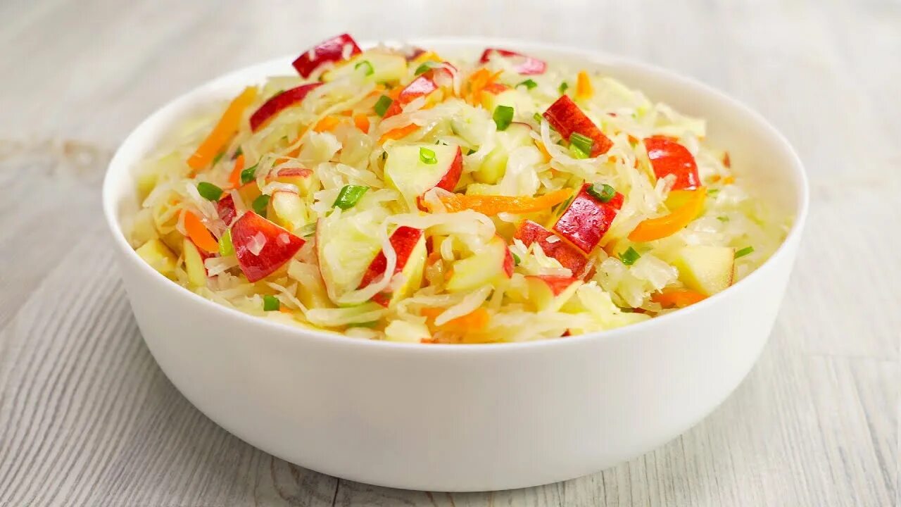 Капуста с яблоками салат с фото Вкусные САЛАТЫ С БЕЛОКОЧАННОЙ КАПУСТОЙ, которые вы приготовите еще не раз. Рецеп