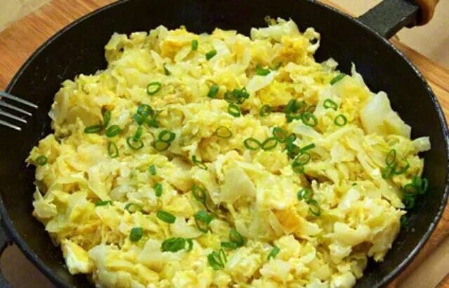 Капуста с яйцом рецепт с фото Вкуснейшая жареная капуста с яйцом Жареная капуста, Рецепты приготовления, Кулин