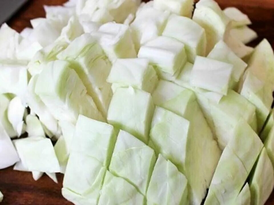 Капуста шашками нарезка фото Овощи и овощные смеси весовые