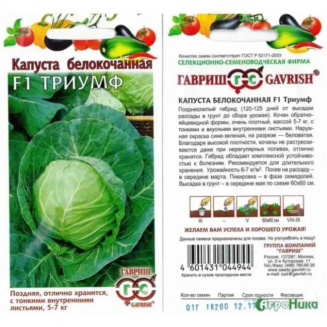 Капуста триумф описание сорта фото отзывы садоводов Капуста уралочка описание сорта