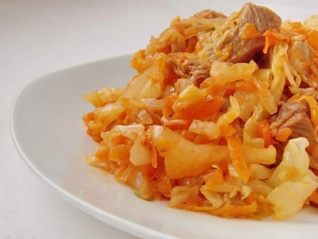 Капуста тушеная пошаговое фото Баранина тушеная с квашеной капустой способ