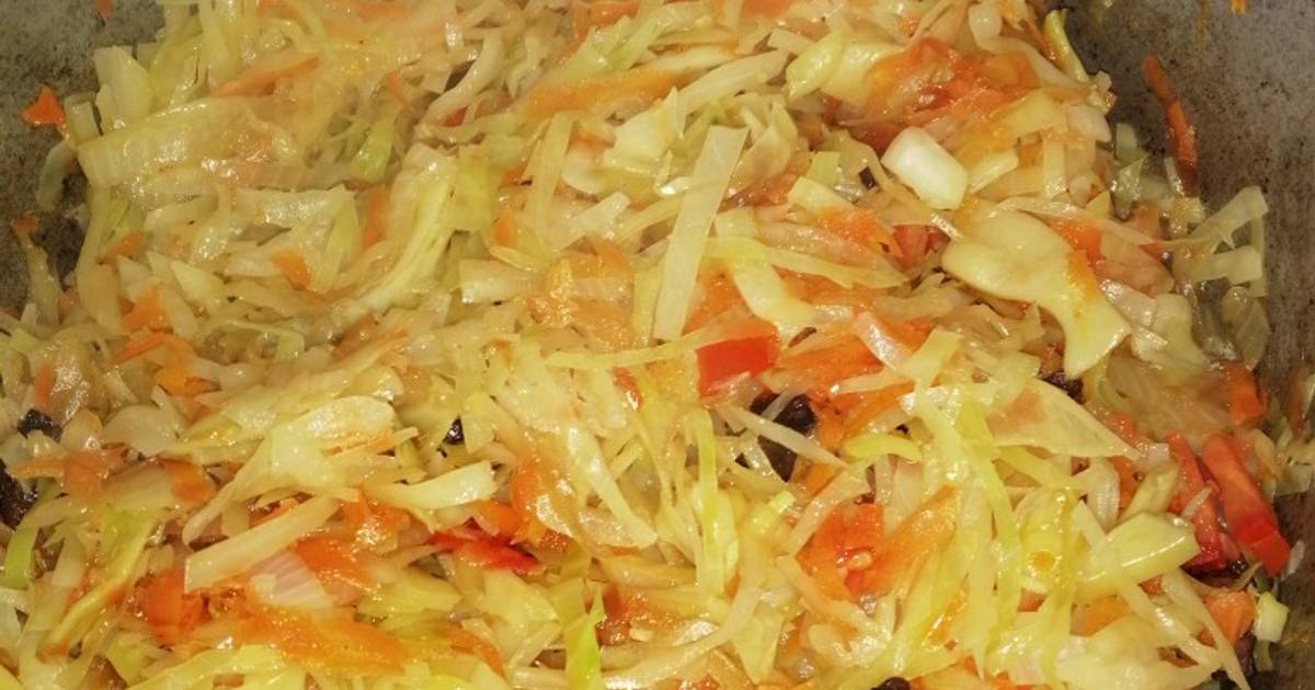 Капуста тушеная пошаговое фото Тушёная капуста с грибами - покроковий рецепт з фото. Автор рецепта Валерия Ануф