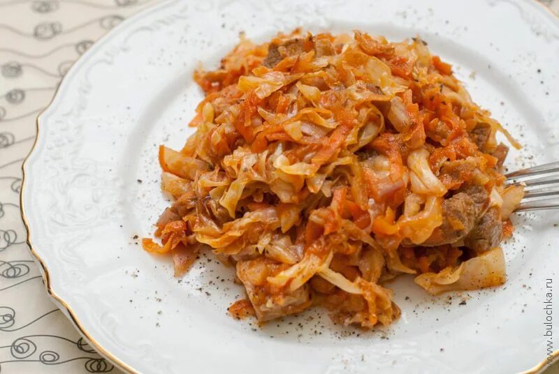 Капуста тушеная рецепты очень вкусно фото Домашняя лазанья Булочка.ру