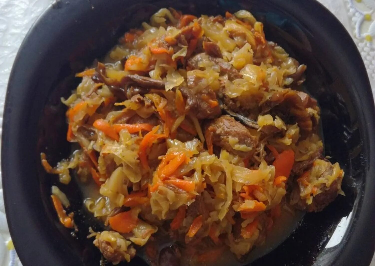 Капуста тушеная рецепты очень вкусно фото Бигус с мясом - CoffeePapa.ru