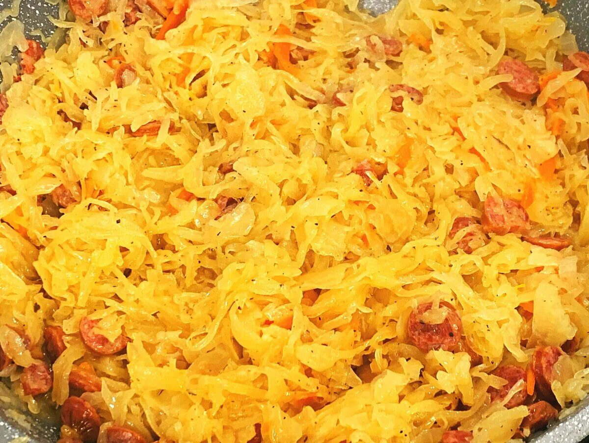 Капуста тушеная рецепты очень вкусно фото Научилась готовить капусту по-новому. "Капуста охотника"!Порадуем мужчин этим вк