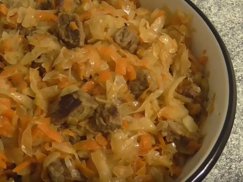 Капуста тушеная рецепты очень вкусно фото Капуста тушеная с мясом в рукаве духовке eCookie.ru