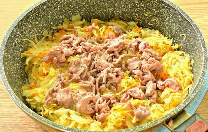 Капуста тушеная с фаршем с фото Тушеная капуста с мясом - 10 вкусных пошаговых рецептов с фото