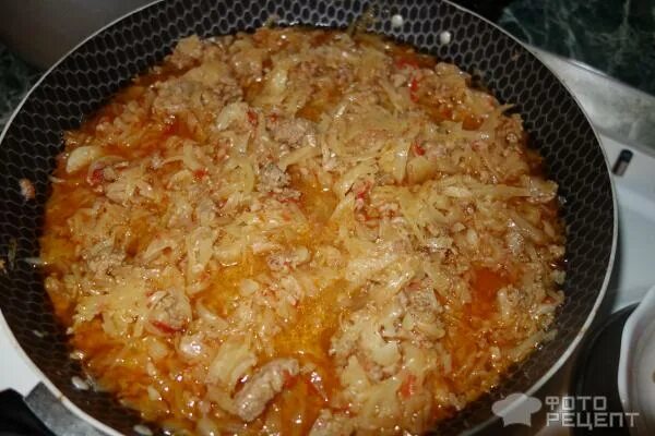 Капуста тушеная с фаршем с фото Рецепт: Тушеная капуста С фаршем по простому