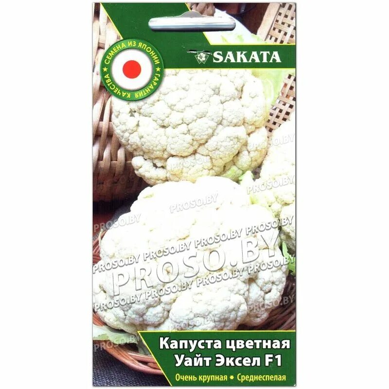 Капуста уайт эксель описание сорта фото Купить семена Капуста цветная Уайт Эксель F1 в Минске и почтой по Беларуси