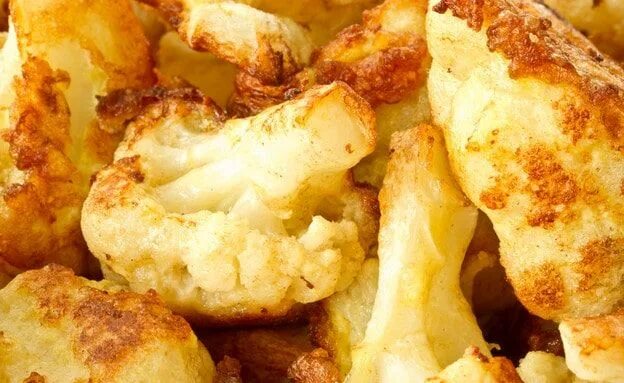 Капуста в кляре фото כרובית מטוגנת - מתכון של אבי לוי mako Recipe Roasted cauliflower, Cooking recipe