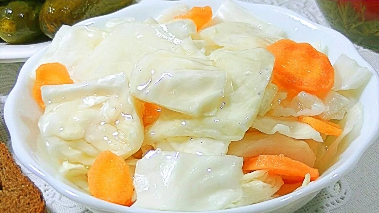 Капуста в огуречном рассоле рецепт с фото Хрустящая КАПУСТА маринованная кусочками. - YouTube
