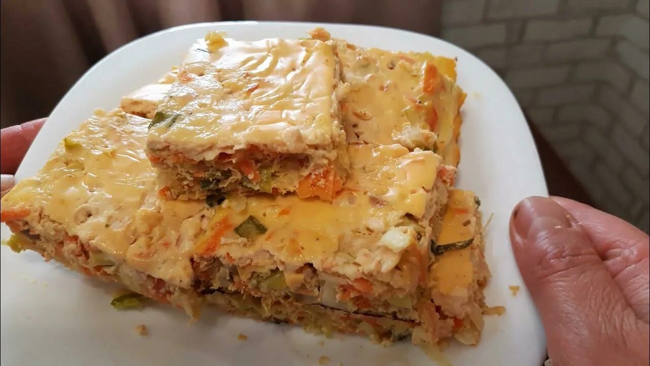 Капуста запеканка рецепты с фото Капустная запеканка с куриным мясом - YouTube