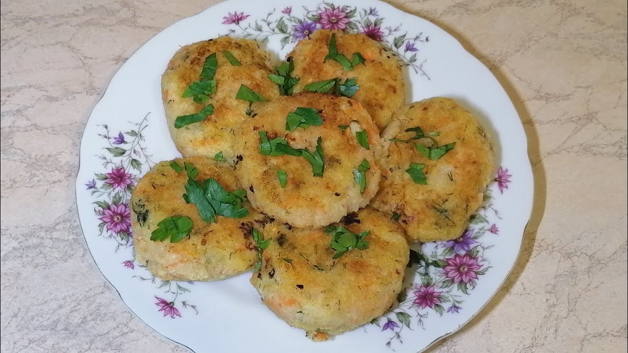 Капустные котлеты рецепты с фото простые Капустные котлеты с пшеном, в панировке - YouTube